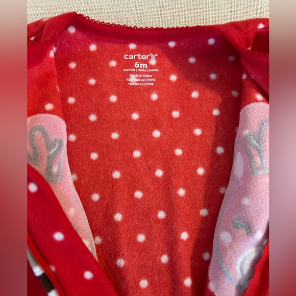 Carter’s fleece sleeper EUC - Picture 2 of 4
